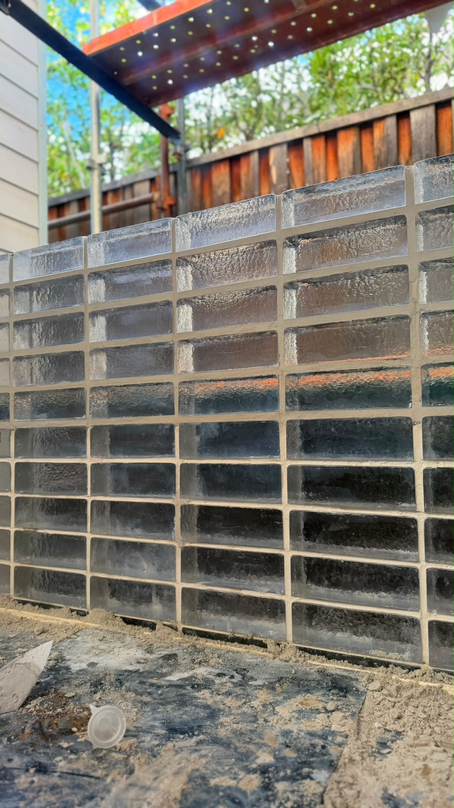 Glass Brick venetian glass brick feature wall, Subiaco - photo 9